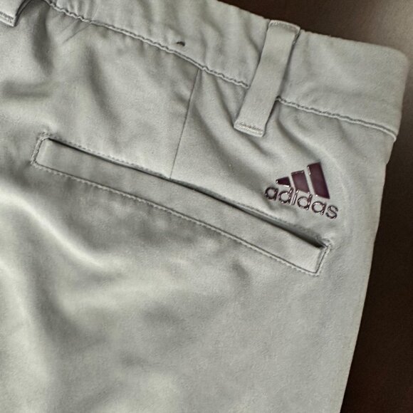 Men's Adidas Stretch Flat Front Golf Pant Grey - 30 - Picture 2 of 3